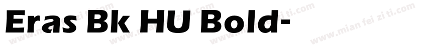 Eras Bk HU Bold字体转换